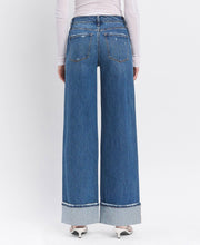 Load image into Gallery viewer, Vervet High Rise Cuffed Wide Leg Jeans