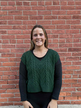 Load image into Gallery viewer, Green Sweater Vest w/Side Tie