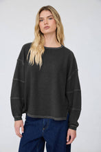 Load image into Gallery viewer, EXPOSED SEAM DETAIL LONG SLEEVE KNIT TOP: MAROON