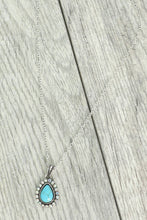 Load image into Gallery viewer, Western Crystal Turquoise Pendant Necklace