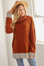 Load image into Gallery viewer, Rust Brooklyn Thermal Cashmere Tunic