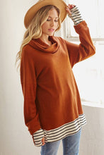 Load image into Gallery viewer, Rust Brooklyn Thermal Cashmere Tunic
