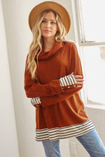 Load image into Gallery viewer, Rust Brooklyn Thermal Cashmere Tunic