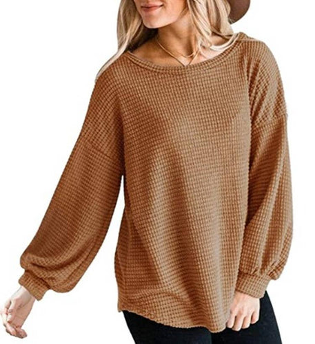 Round Neck Knitted Top