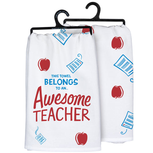 Awesome Teacher Kitchen Towel