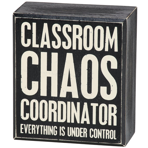 Chaos Coordinator Box Sign