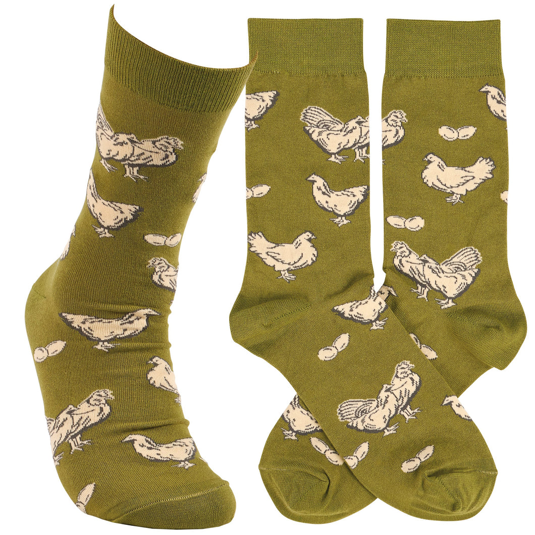 Happy Chicken Socks