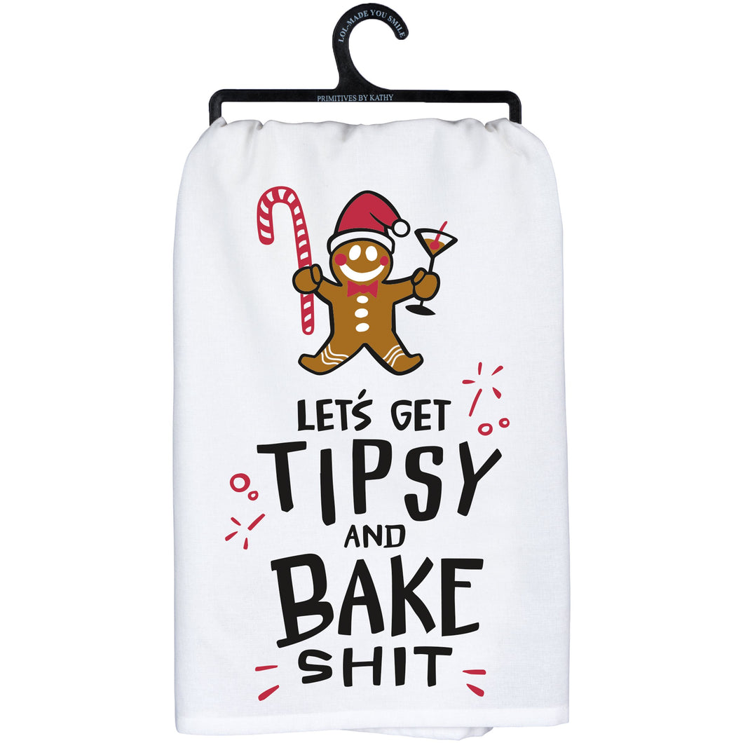 Get Tipsy And Bake Kitchen Towel