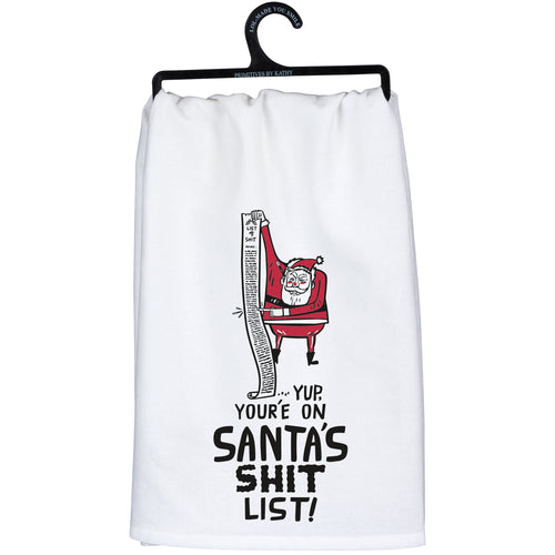 You're On Santa's List Kitchen Towel