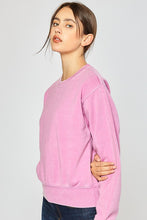Load image into Gallery viewer, Burnout Fleece Crop Sweatshirt