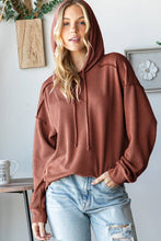 Load image into Gallery viewer, Rust Urban Ribbed Hoodie