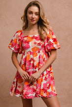 Load image into Gallery viewer, Floral Puff Sleeve Dress