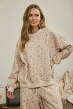 Load image into Gallery viewer, Khaki Ditsy Floral Boxy Sweatshirt