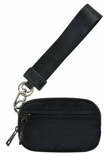 Nylon Zip Wallet W/ ID Window and Detachable Wristlet