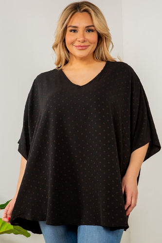 Black Swiss Dot Top