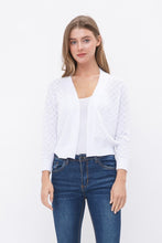 Load image into Gallery viewer, Open Bolero Pointelle Cardigan