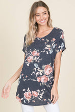 Load image into Gallery viewer, Navy Floral Tunic
