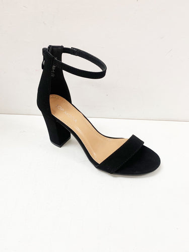Black Ankle Strap Heel
