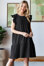 Load image into Gallery viewer, Black Tiered Dress