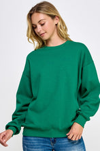Load image into Gallery viewer, Fleece Relaxed Fit Oversized Sweatshirt
