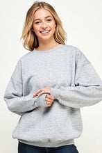 Load image into Gallery viewer, Fleece Relaxed Fit Oversized Sweatshirt