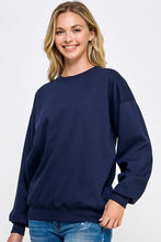Load image into Gallery viewer, Fleece Relaxed Fit Oversized Sweatshirt