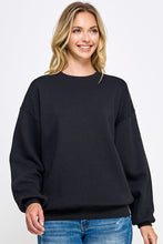 Load image into Gallery viewer, Fleece Relaxed Fit Oversized Sweatshirt