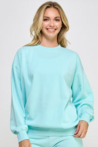 Fleece Relaxed Fit Oversized Sweatshirt