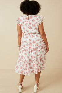 Floral Chiffon Smocked Tank Dress
