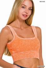 Load image into Gallery viewer, Washed Ribbed Square Neck Tank