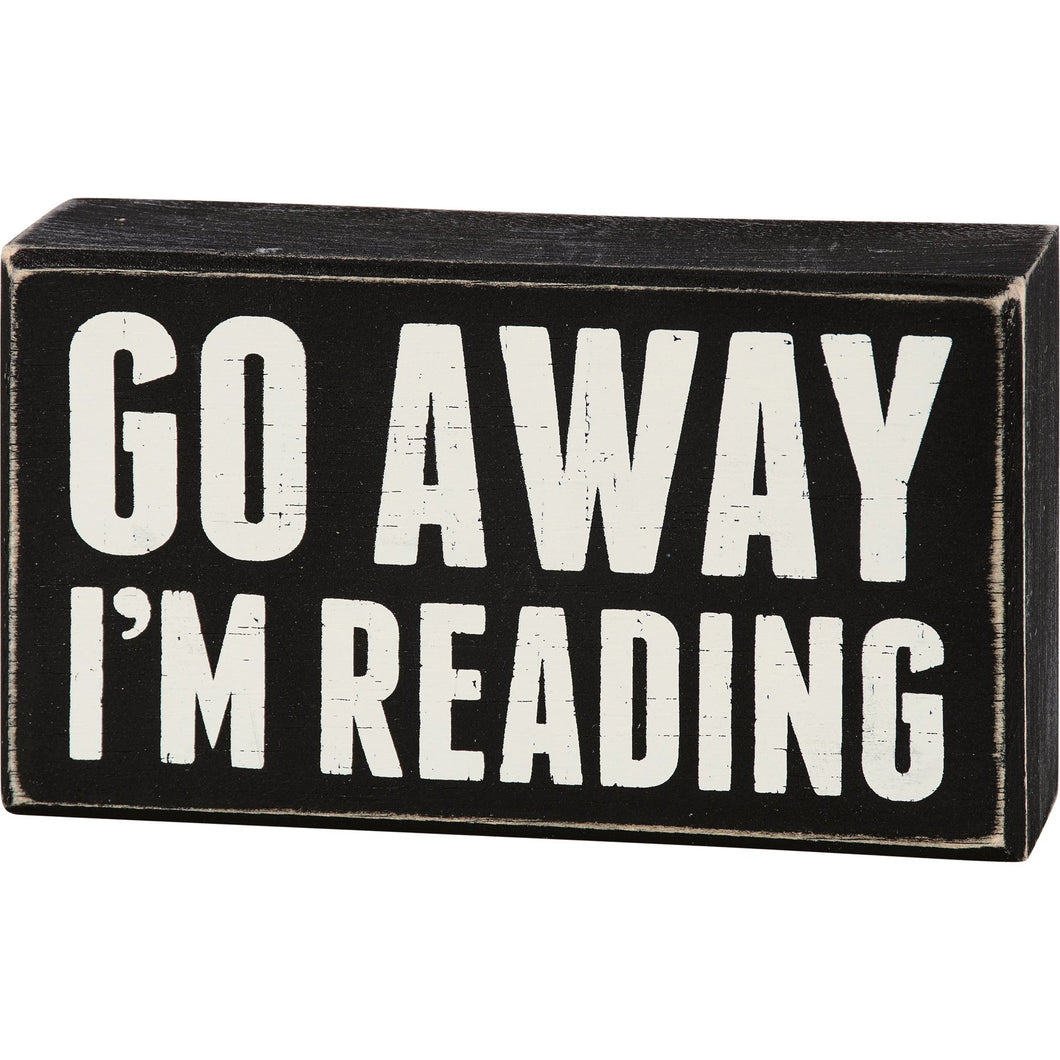 I'm Reading Box Sign