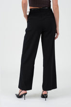 Load image into Gallery viewer, Black High Waist Pleated Dress Pant