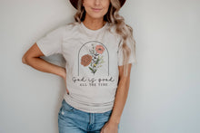 Load image into Gallery viewer, God is Good Floral Graphic Tee
