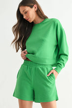 Load image into Gallery viewer, Green Wash Rib Sweater