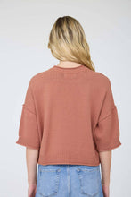 Load image into Gallery viewer, Sienna Exposed Seam Drop Shoulder Top