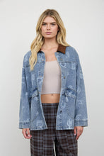 Load image into Gallery viewer, Denim Western Print Jacket
