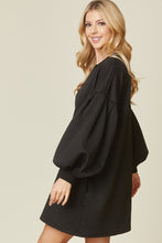 Load image into Gallery viewer, Black Textured Dress