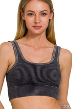 Load image into Gallery viewer, Washed Ribbed Square Neck Tank