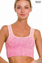 Load image into Gallery viewer, Washed Ribbed Square Neck Tank