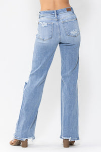 High Waist 90's w/ Knee Destroy Straight