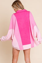Load image into Gallery viewer, Pink Mineral Washed Color Block Top