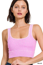 Load image into Gallery viewer, Washed Ribbed Square Neck Tank