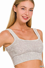 Load image into Gallery viewer, Washed Ribbed Square Neck Tank