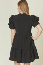Load image into Gallery viewer, Black Baby Doll Dress