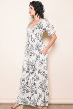 Load image into Gallery viewer, Cream Square Neck Puff Sleeve Wide Leg Jumper