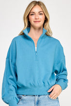 Load image into Gallery viewer, Half Zip Mock Neck Collar