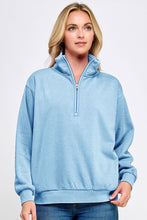 Load image into Gallery viewer, Half Zip Mock Neck Collar
