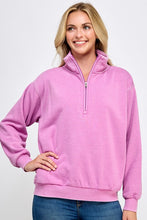 Load image into Gallery viewer, Half Zip Mock Neck Collar