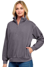 Load image into Gallery viewer, Half Zip Mock Neck Collar