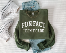 Load image into Gallery viewer, Fun Fact I Don't Care Graphic Tee